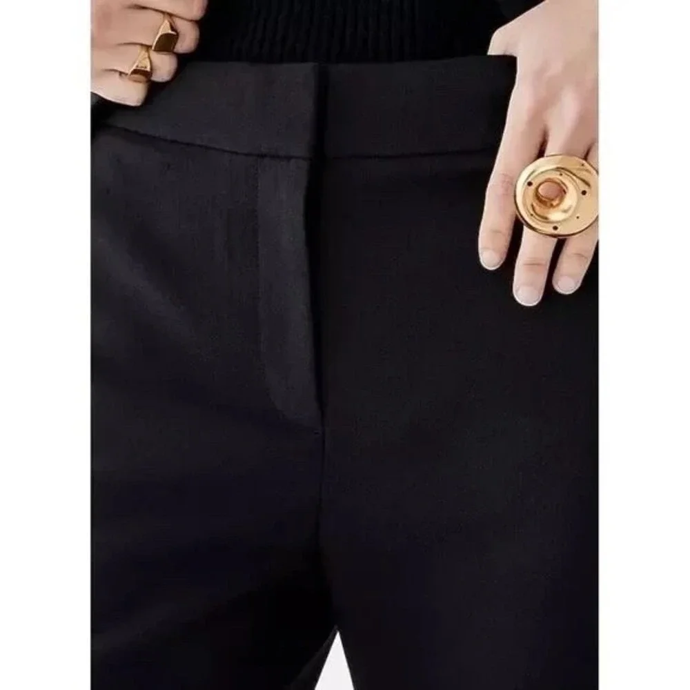 J.CREW NOVA Fides Willa Black Full Length Flare Pants Size 8T NWT Trousers
